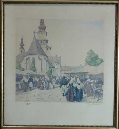 František Tavík Šimon - Trh ve Zvolenu