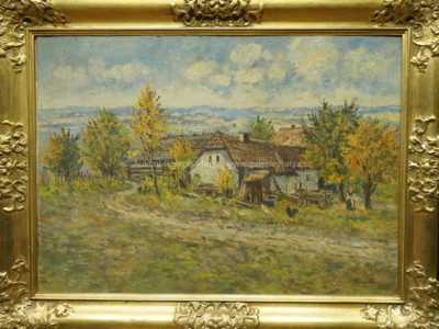 Autor neurčen - Před chalupou
