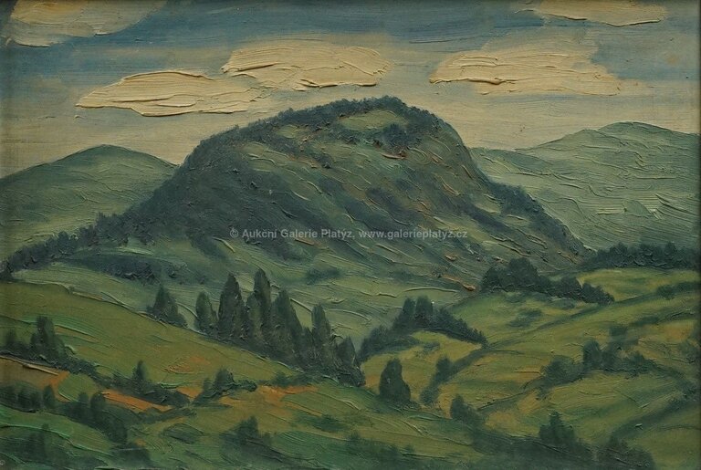  / Kopcovitá krajina / František Drtikol