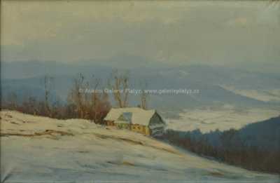  / Zasněžené chaloupky / Antonín  Augusta
