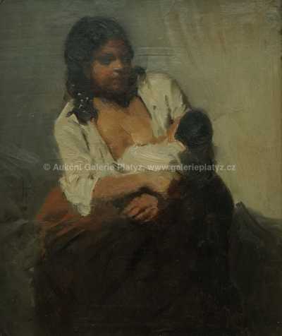  / Matka s dítětem / Beneš (Benedikt Julius) Knüpfer