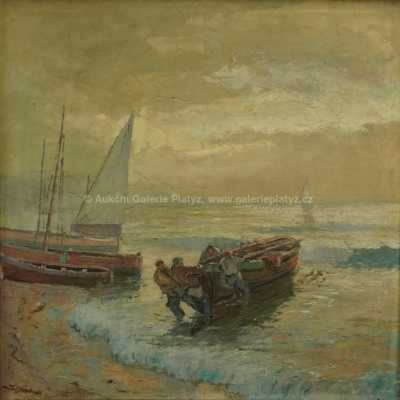  / Rybáři v příboji / Josef  Svoboda