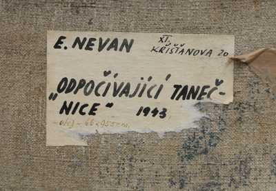  / Odpočívající tanečnice / Eugen Nevan