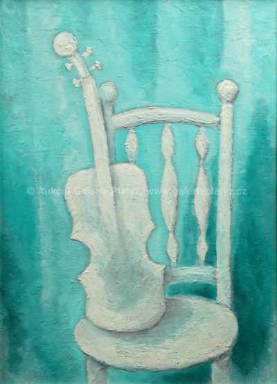 / Židle s houslemi / Vladimír Komárek