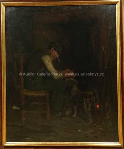 Ernest Robert Salmon Noir - S věrným přítelem u krbu