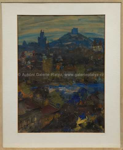 František Max - Pohled na Prahu