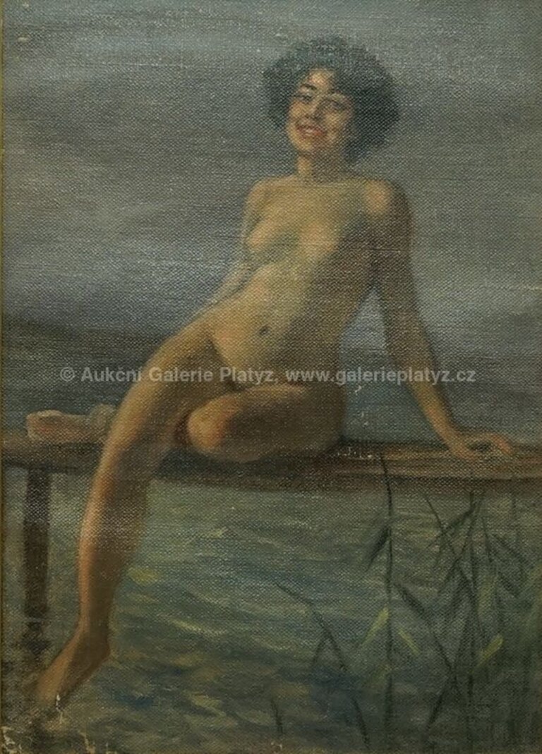  / Dívka na molu / Anton Kaulbach