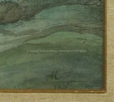  / Pohled na město / Antonín Mánes