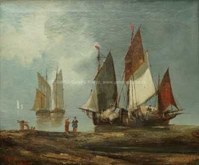  / Rybáři na břehu /   Autor neurčen