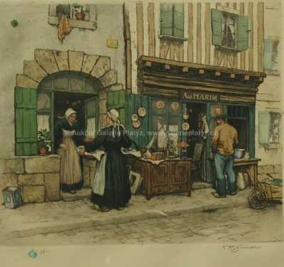  / Před obchůdkem / František Tavík Šimon