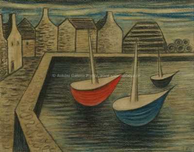  / Přístav na Ile de Sein / Jan  Zrzavý