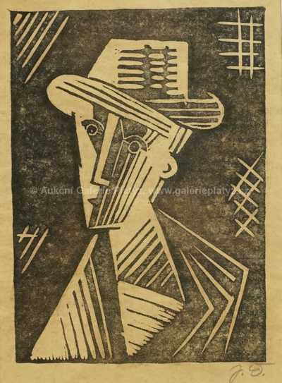  / Muž s kloboukem / Josef Čapek