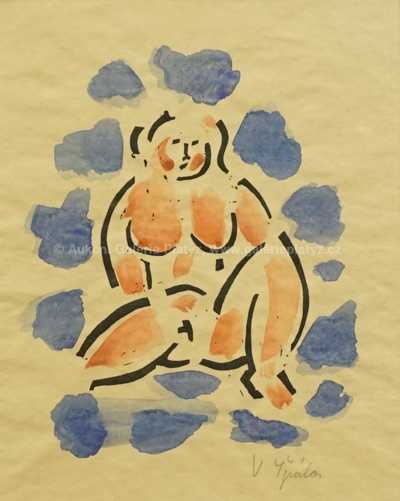  / Sedící dívka / Václav Špála