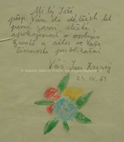  / Blahopřání s tulipány / Jan  Zrzavý