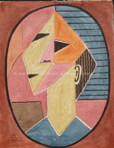  / Hlava v oválu / Jaroslav Kafka