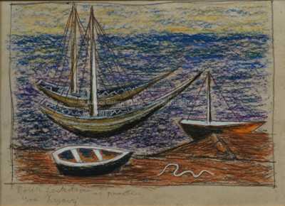  / Lodě v přístavu / Jan  Zrzavý