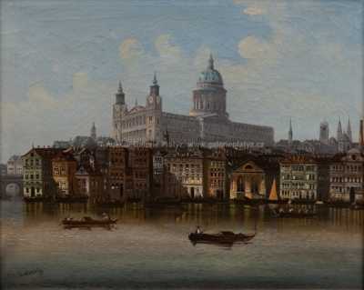  / Pohled na starý Londýn / Johann Wilhelm Jankowski