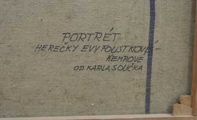  / Portrét Evy Foustkové-Kemrové / Karel Souček (Bor)