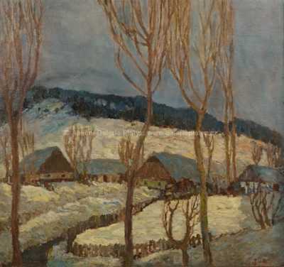  / Chalupy pod sněhem / Josef Bárta